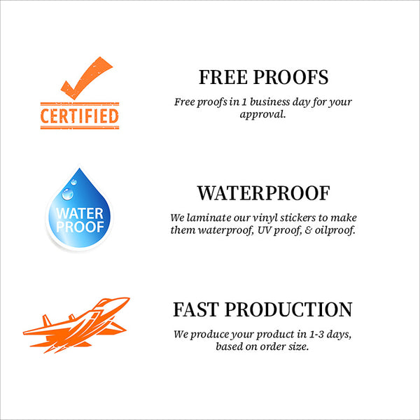 Waterproof Stickers- Vinyl